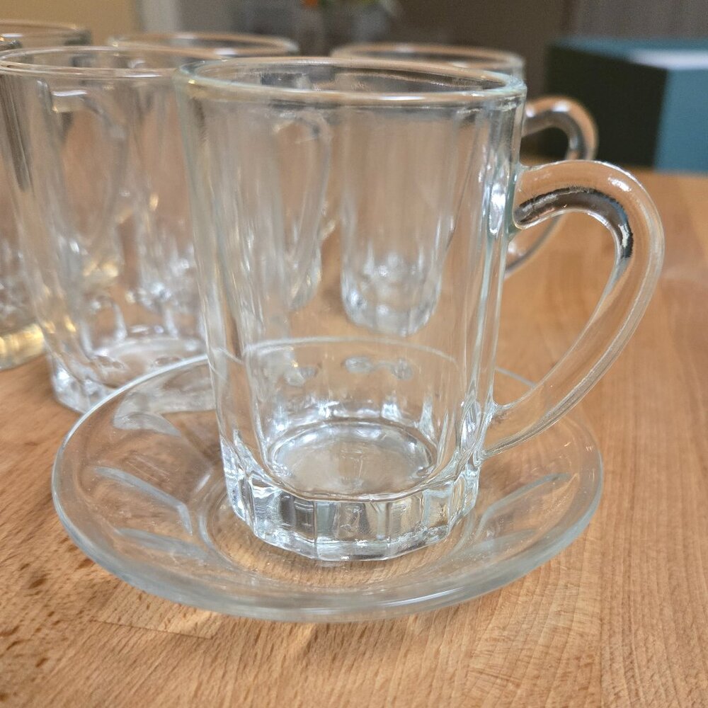 6 pc Demitasse Cup and Saucer Set